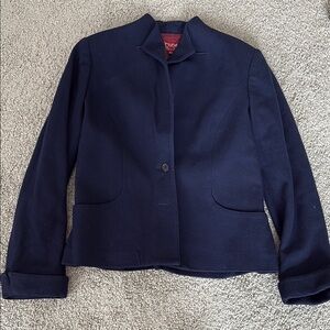 Sasson Jeans Blue Blazer Structured Minimalist Design